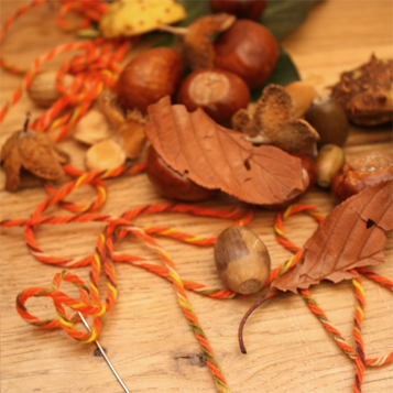 herfstslinger knutselen met kiind