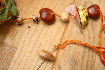 herfstslinger knutselen met kiind